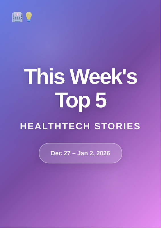 Cover of HealthTech Radar — January 2, 2026