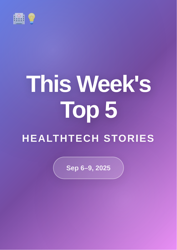 Cover of HealthTech Radar — September 12, 2025