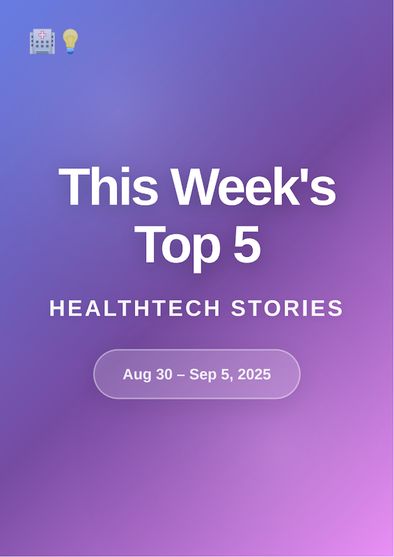Cover of HealthTech Radar — September 5, 2025